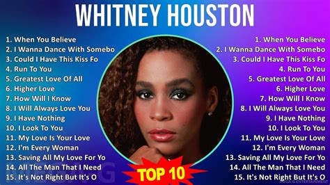 W H I T N E Y H O U S T O N Mix Greatest Hits S Music Top