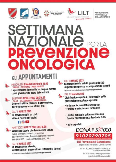 Al Via La Settimana Delle Prevenzione Oncologica Si Parte Dalla Tavola