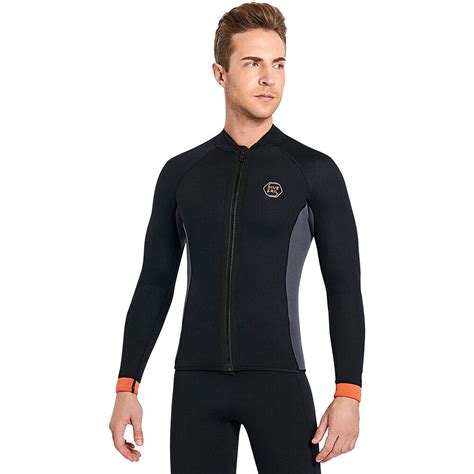 Dive Sail Men Mm Neoprene Wetsuit Jacket Top Scuba Diving Wet Suit