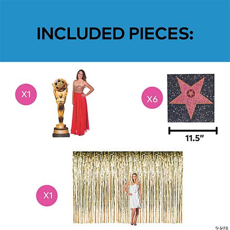 Hollywood Red Carpet Movie Night Grand Decorating Kit 11 Pc