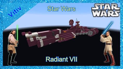 Star Wars Consular Class Cruiser Radiant VII In Minecraft Tutorial