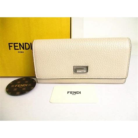 フェンディ Fendi ピーカブー カーフレザー コンチネンタル財布 2つ折り 長財布 ロングウォレット 【展示保管品】 9633東京の