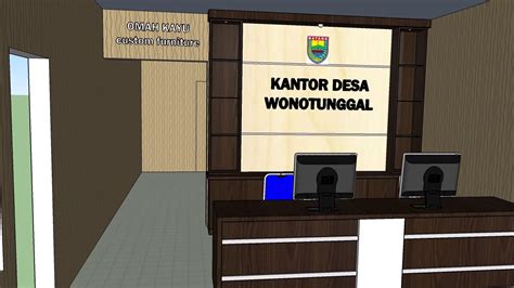 Animasi Design Backdrop Kantor Desa Wonotunggal Youtube