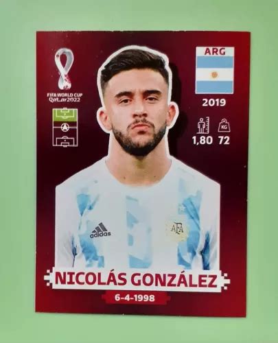 Figurita Mundial Qatar Nicolas Gonzalez Europea Arg En Venta En