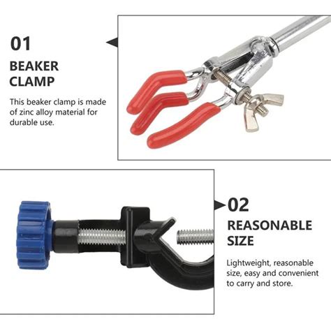 Lab Three 3 Finger Clamp With Pvc Coated Jaws Die Cast Alloy Chrome