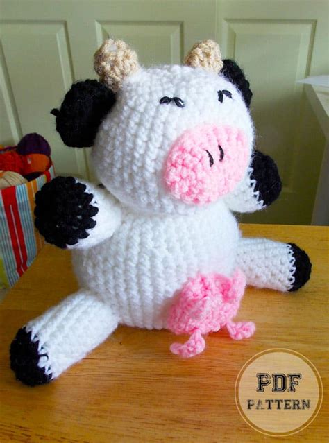 Chibi Crochet Cow Amigurumi Pdf Pattern