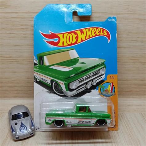 Custom Hot Wheels 62 Chevy Pickup Verde Shopee Brasil