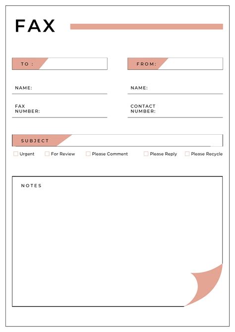 Print Free Printable Fax Cover Sheet