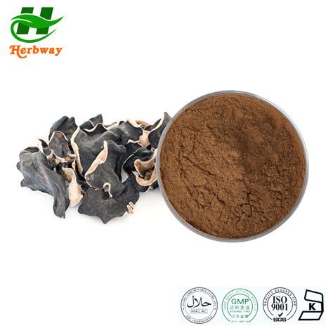 Herbway Kosher Halal Fssc Haccp Certified Black Fungus Extract Agaric