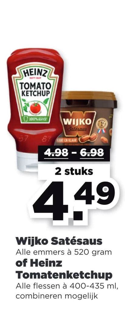 Wijko satésaus aanbieding bij PLUS