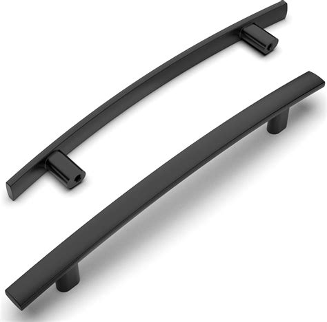 Amerdeco Pack Matte Black Cabinet Pulls Inch Mm Hole Center