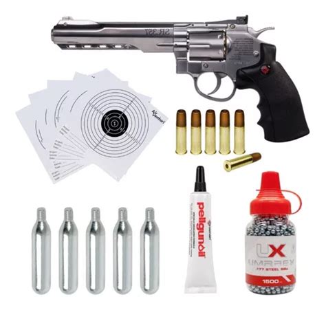 Revolver Crosman Sr Mm Co Silver Xchws C Cuotas Sin Inter S