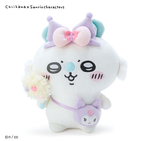 Peluche Momonga Kuromi Chiikawa X Sanrio Characters Meccha Japan