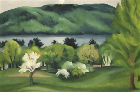 Georgia O’Keeffe | Lake George by Early Moonrise (1930) | Artsy