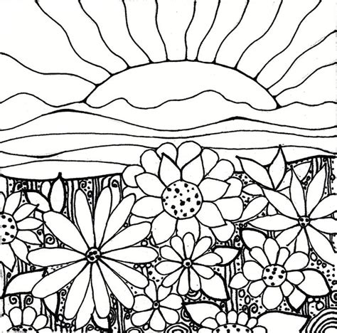 Sunset Coloring Pages To Download And Print For Free