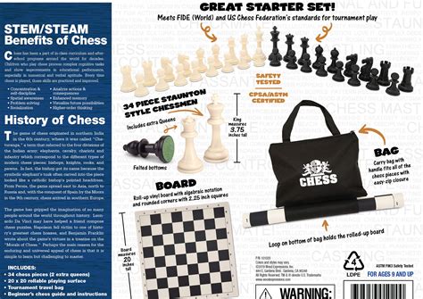 WE Games Best Value Tournament Chess Set Staunton Chess Pieces And