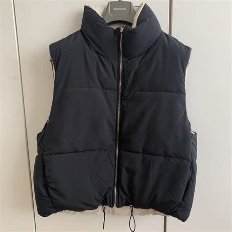 Bershka Reversible Gilet Body Warmer Size Depop