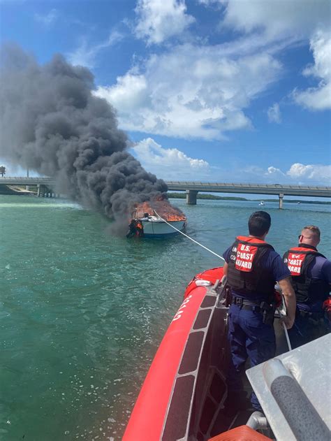 Dvids Images Coast Guard Good Samaritan Rescue Extinguish Boat