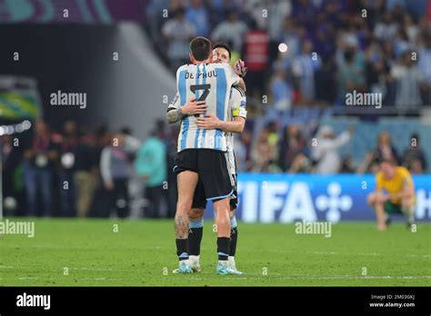 Ar Rayyan Qatar Rd Dec Lionel Messi Of Argentina And Rodrigo