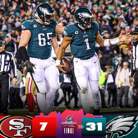 NFL on Twitter: "FINAL: The @Eagles are your 2022 NFC Champions! #SFvsPHI"