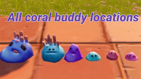 All Coral Buddy Locations Fortnite Youtube