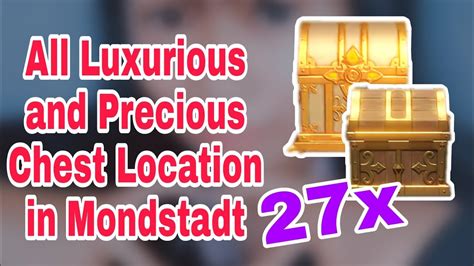 Semua Lokasi Luxurious Precious Chest Di Mondstadt Genshin Impact