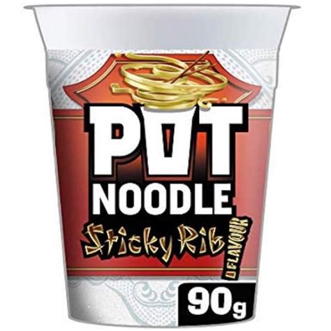 Pot Noodle Sticky Rib 90g Britain Essentials Hong Kong S 1st Online