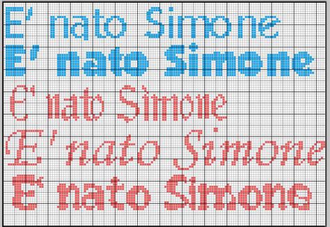 Schema Nome Simone Punto Croce Fare Di Una Mosca