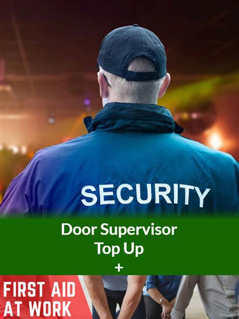 Level 2 Door Supervisor Top Up First Aid Training Courses