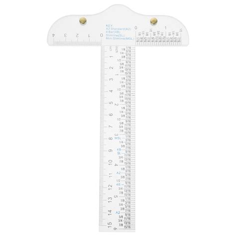 T square ruler T Shape Ruler Transparent Sewing Ruler Plastic Measuring ...