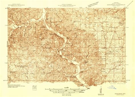 Doniphan, MO (1937, 48000-Scale) Map by United States Geological Survey ...