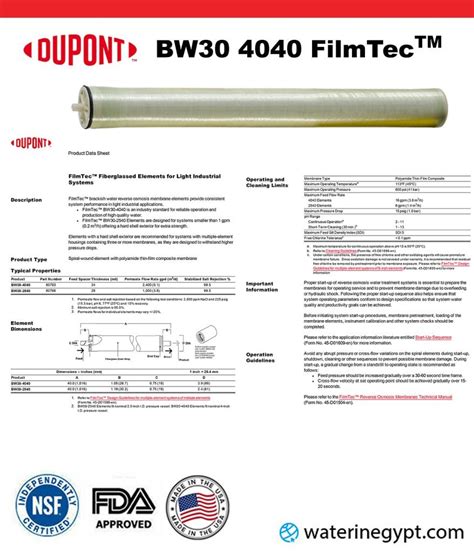 Bw Dupont Filmtec