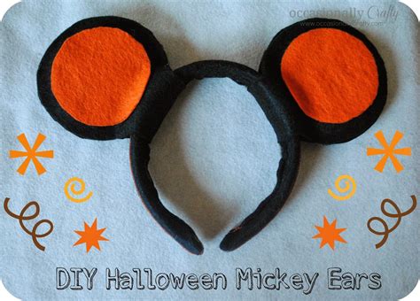 DIY Halloween Mickey Mouse Ears | Halloween diy, Mickey mouse ears, Mickey