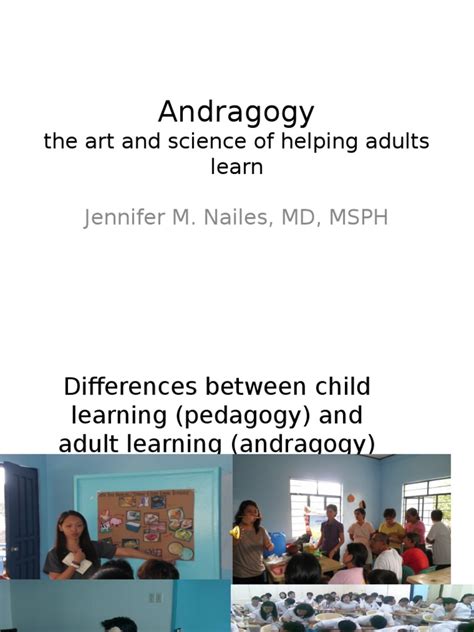 Andragogy The Art And Science Of Helping Adults Learn Pdf Adult