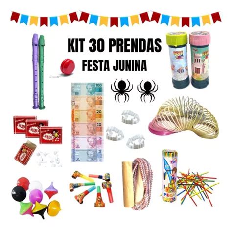 Kit 30 Prenda Festa Junina Brinquedos Brinde Crianças Oferta MercadoLivre