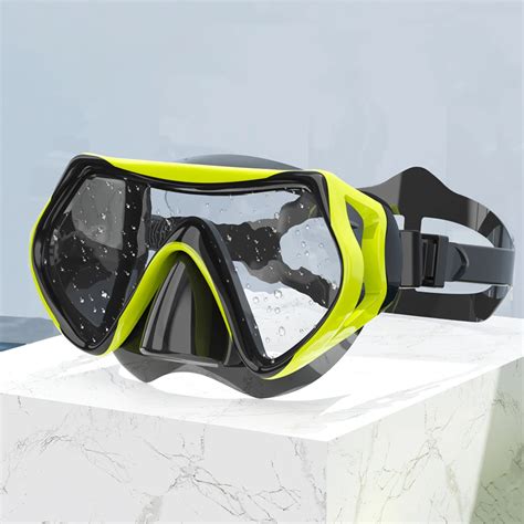 Snorkeling Mask Swimming Goggles Glasses Scuba Diving Silicone Skirt Tempered Glass Snorkel