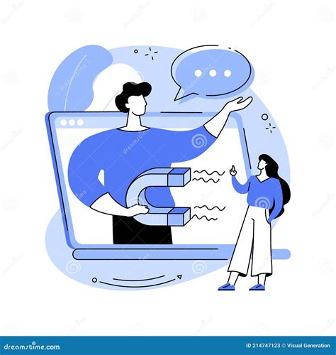 Word of Mouth Marketing Abstract Concept Vector Illustration. Stock