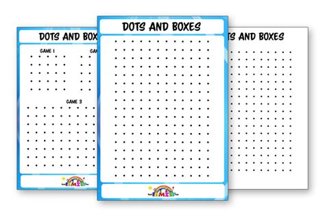 Dots And Boxes Printable | Just Family Fun