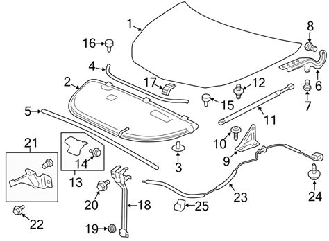 Chevrolet Traverse Hood Latch Support Upper 2013 2017 25916705