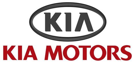 Kia Motors Logo in Red and Black