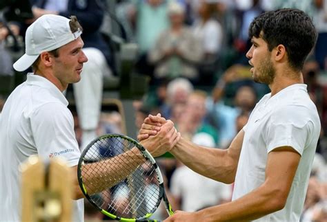 Tennis Wimbledon Tommy Paul Carlos Alcaraz Joue Un Tennis