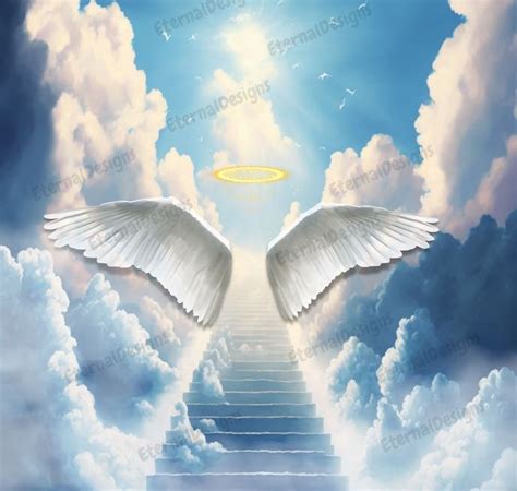 En Memoria Amorosa Png Fondo Del Cielo Escalera Al Cielo Fondo Conmemorativo Telón De