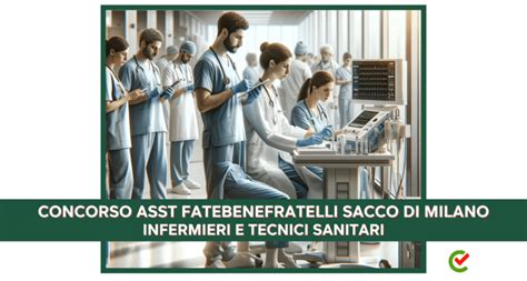 Concorso ASST Fatebenefratelli Sacco Profili Sanitari 2024