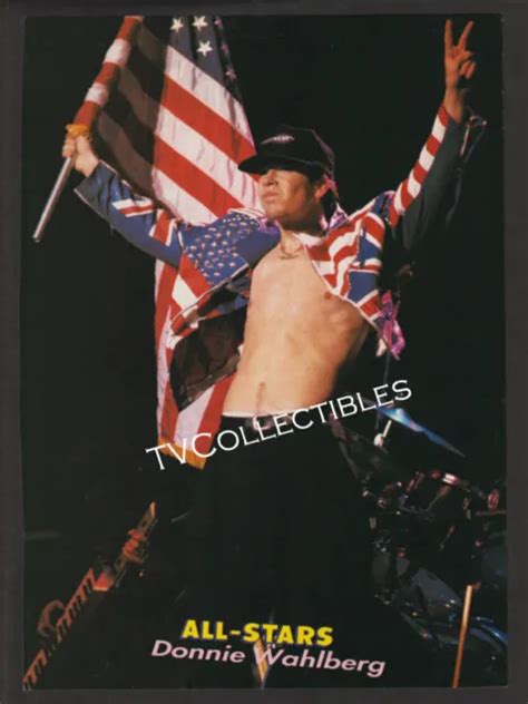 Magazine Pinup~ Shirtless Donnie Wahlberg Of Nkotb ~1980s ~~back