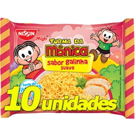 Nissin Lamen Miojo Turma Da Mônica galinha suave 10 unidades Shopee