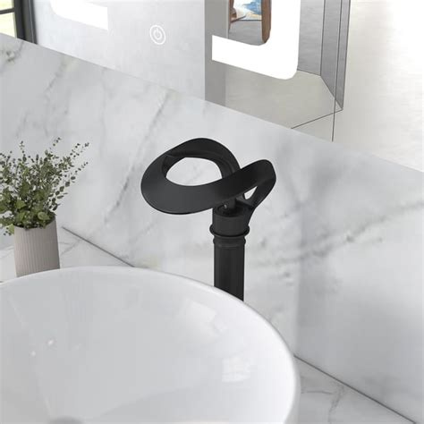 Modern Elegant Waterfall Bathroom Vessel Sink Faucet Single Handle