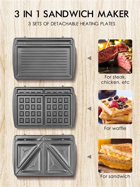 Yabano Yabano Sandwich Maker Waffle Maker Toaster And Electric Panini