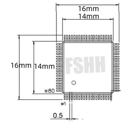 OTQ-100-0.5-09 Test Socket QFP100 LQFP100 TQFP100 Adapter 0.5mm 14x14mm ...