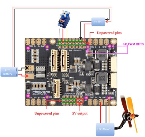 Holybro Pm07（pixhawk 4 电源模块） · Px4 User Guide