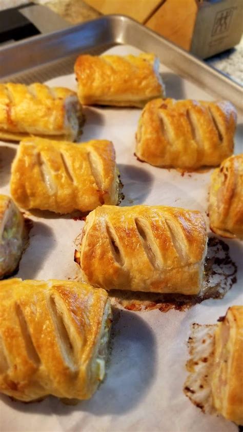 Jamie Oliver S Apple Sausage Puff Pastry Rolls For Cookbook Club Character Cakes Apple